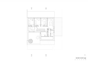 Rodinný dům ve Zlíně od studia NOVÝ architekti, půdorys 2 NP