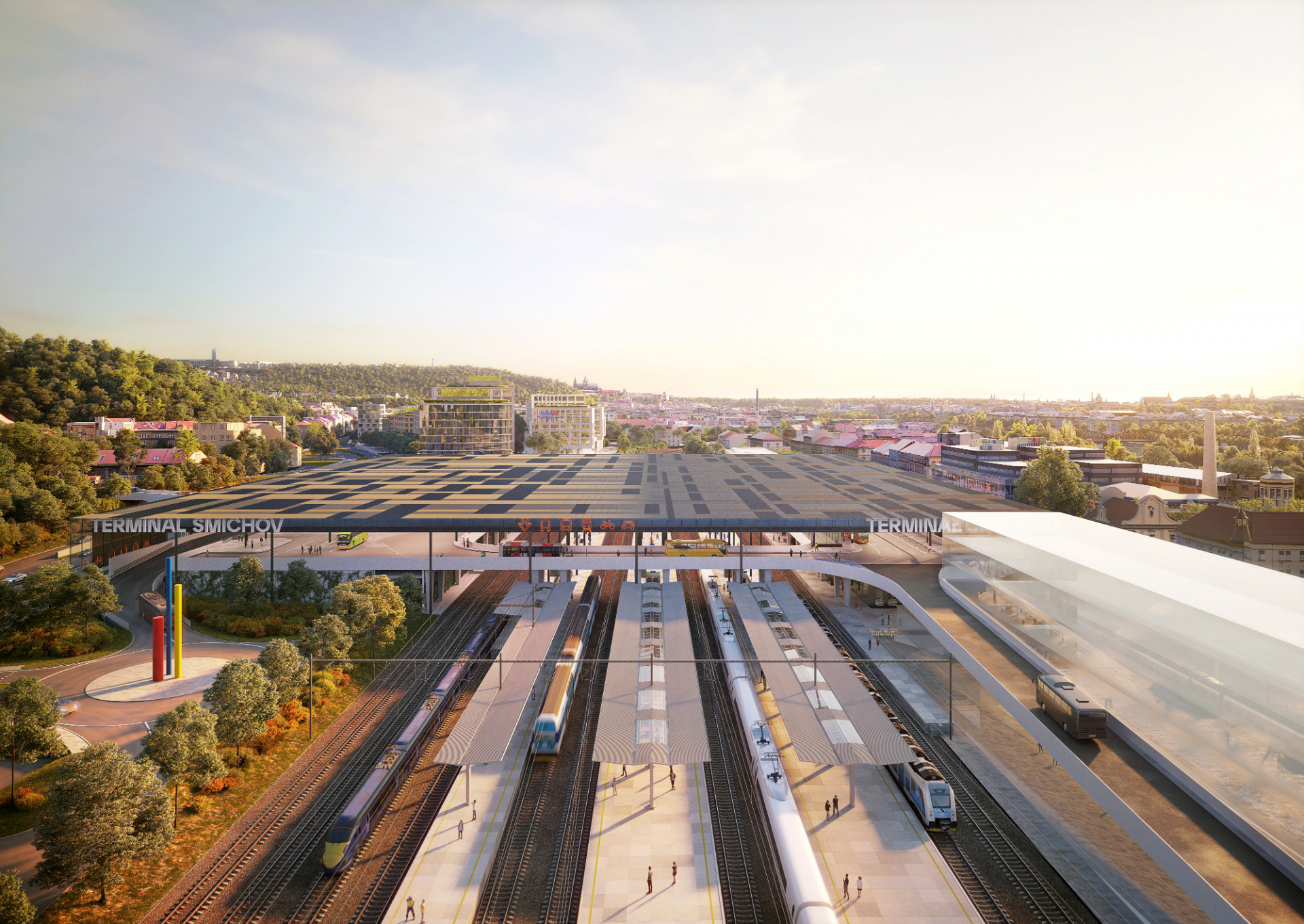 Terminál Smíchov, a69 - architekti, vizualizace