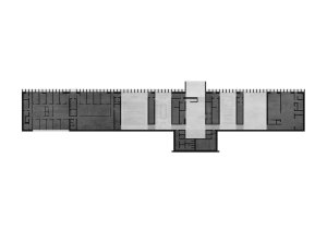 Kantonální muzeum výtvarného umění Lausanne, Estudio Barozzi Veiga, půdorys přízemí