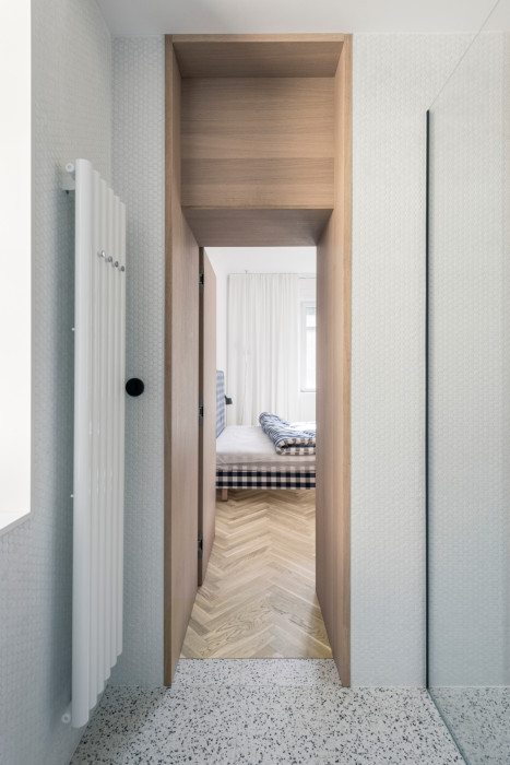 Interiér bytu HLB, Kuklica Smerek architekti / Peter Kuklica, Martin Smerek, Juraj Hubinský