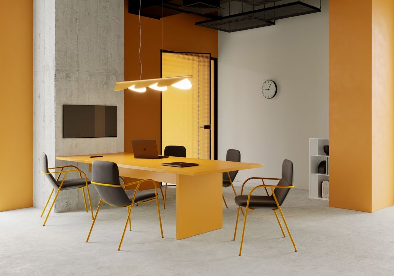 Designová konferenční židle Flexi Light od italského studia Orlandini Design.
