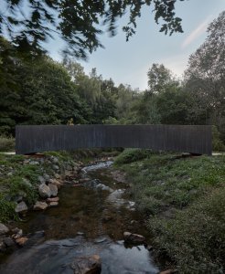 Lávka přes Dřetovický potok, Aoc architekti + Kloknerův ústav ČVUT v Praze (Ondřej Císler a Petr Tej)