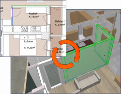 Vylepšená navigace mezi 2D/3D