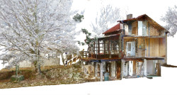 Náhled mračna bodů v prostředí 3D/BIM programu Archicad