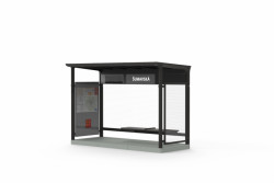 Vizualizace dalších typů zastávek - mobilní přístřešek.