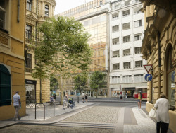 Hradební korzo, vizualizace.