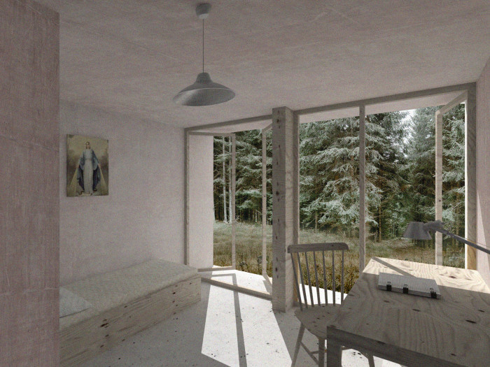 Vítěz 21. ročníku studentské soutěže Ještěd f Kleci, projekt Duševní lázně od Dity Petráňové