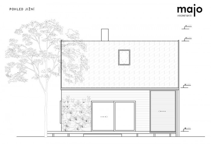 Dům pod třešní, pohled jižní, MAJO