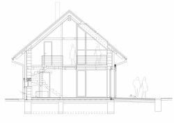 Dům pro Vysočinu, řez, Radek Hadrbolec