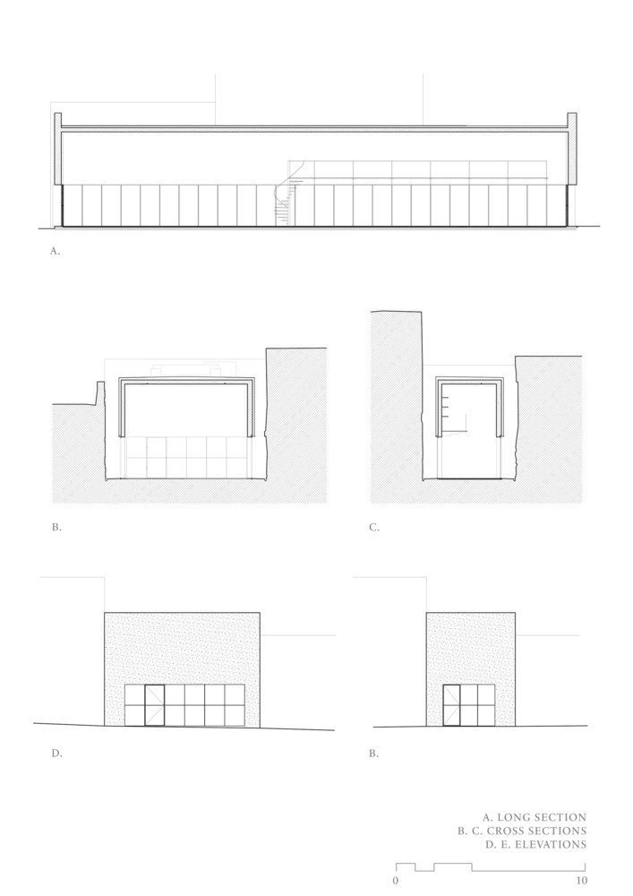 Dům architektonického dědictví v Bahrajnu, Noura Al Sayeh Leopold Banchini Architects, výkresy