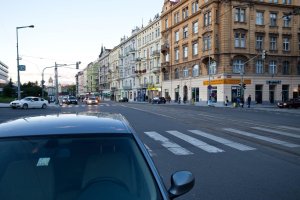 Koncepční studie budoucí podoby Letenského kříže, křižovatka ulic Veltržní a Dukelských hrdinů, současný stav – foto