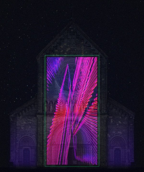 Weltraumgrafik, kostel Sv. Cyrila a Metoděje, vizualizace,