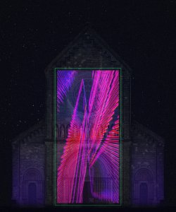 Weltraumgrafik, kostel Sv. Cyrila a Metoděje, vizualizace,