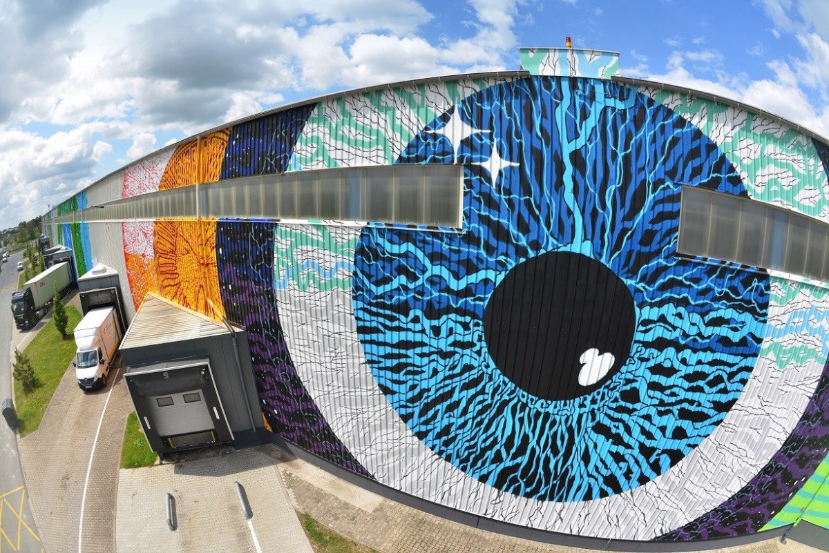 Velkoformátový mural art Kosmos, Michal Škapa