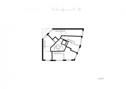 Bytový dům s lofty a bleskem v Brně, Chybik + Kristof Architects & Urban Designers, půdorys 4. patro