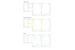 Půdorys (Rekonstrukce bytu v Karlíně, Dominik Cvrček)