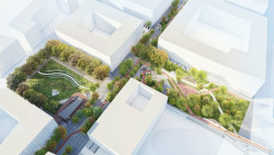 Smíchov City, MS plan - vizualizace veřejného prostoru centrální části