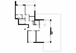 Byt pro technaře, Perspektiv / Ján Antal, Martin Stára, půdorys původní stav