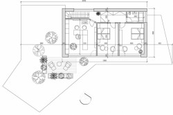 Pasivní RD v Borku u Českých Budějovic, Ing. Josef Vostracký - půdorys 2. N.P.
