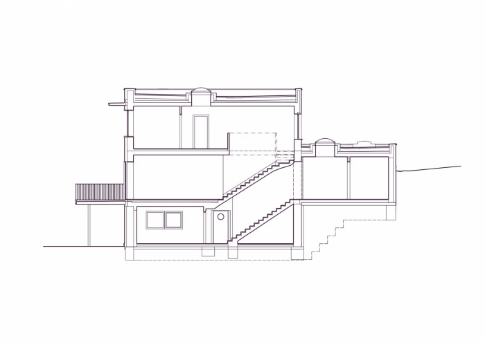 Vila Hrázní, Atelier RAW / Tomáš Rusín, Ivan Wahla, řez