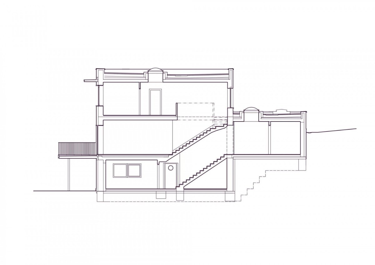 Vila Hrázní, Atelier RAW / Tomáš Rusín, Ivan Wahla, řez
