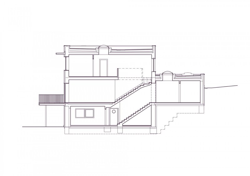 Vila Hrázní, Atelier RAW / Tomáš Rusín, Ivan Wahla, řez