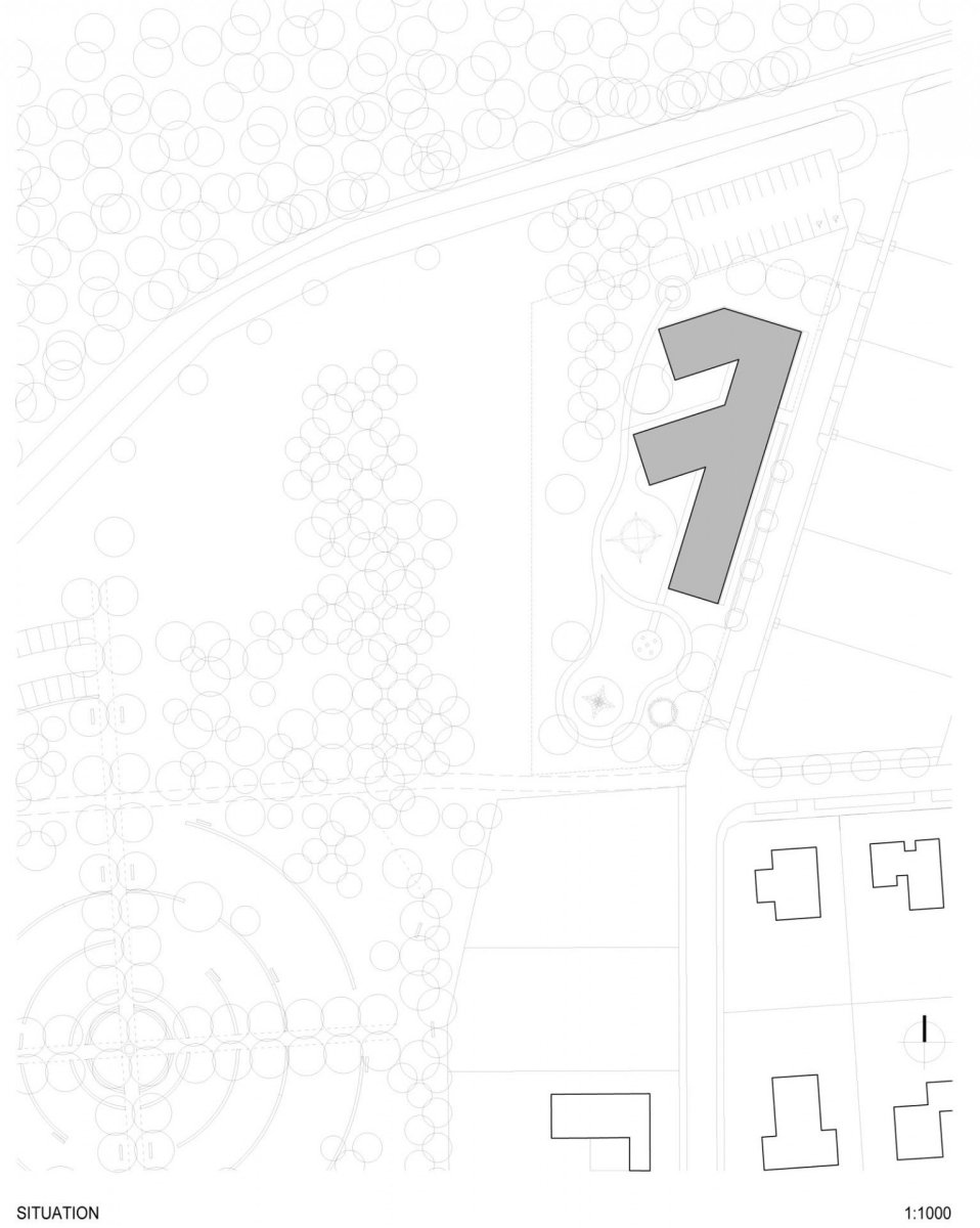 Mateřská škola v Dolních Břežanech, S.H.S architekti - situace