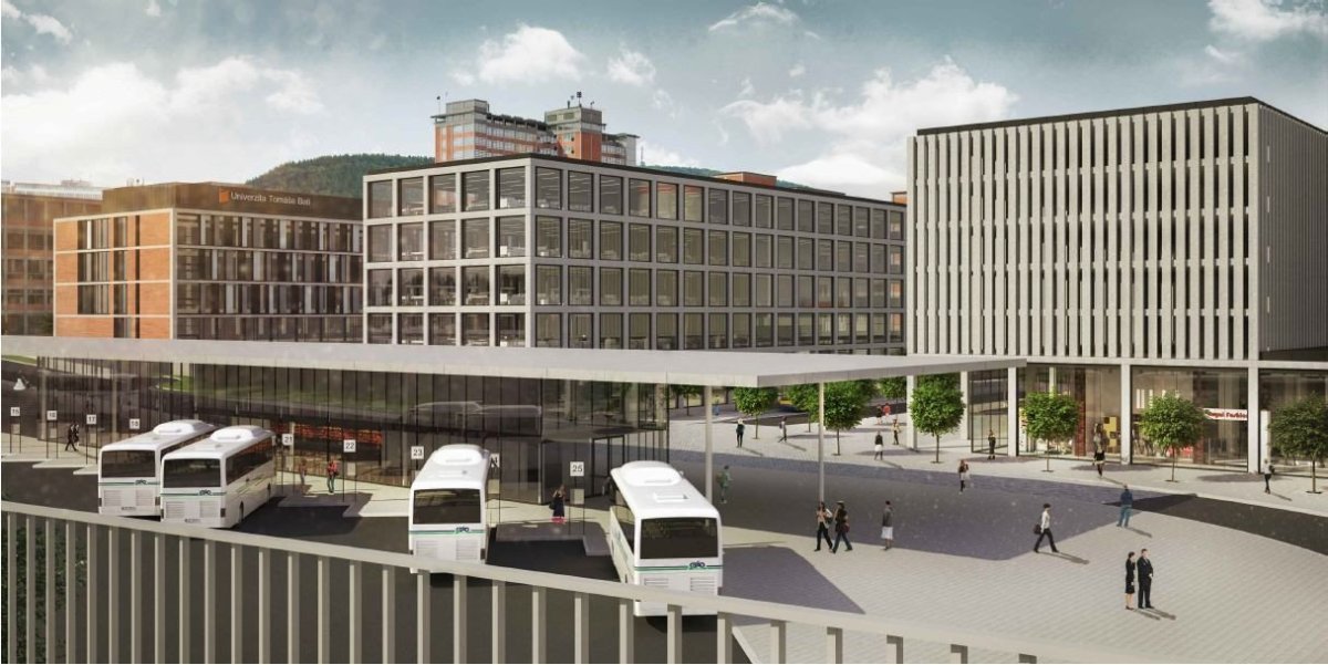 Nový dopravní terminál ve Zlíně, urbanistická studie – foto