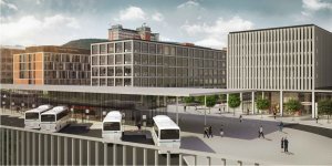 Nový dopravní terminál ve Zlíně, urbanistická studie – foto