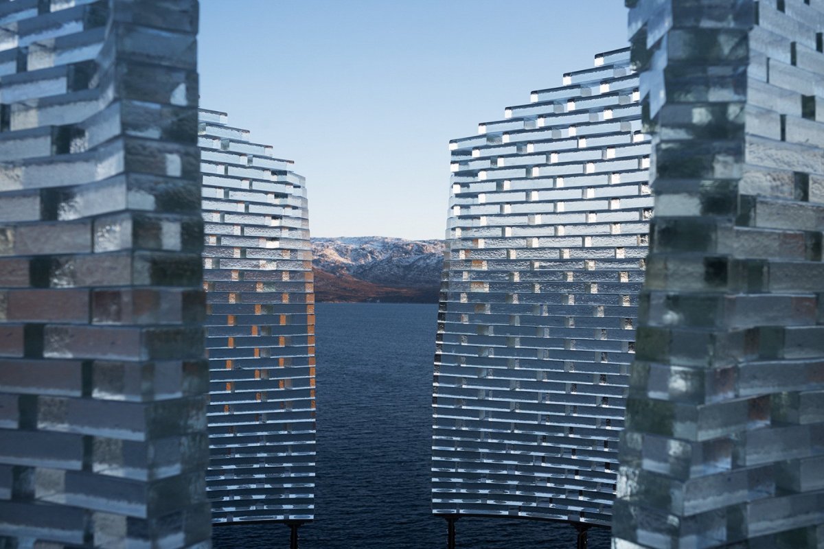 Skleněný pavilon v Grónsku od architekta Konstantina Ikonomidise