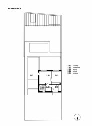 Rekonstrukce rodinného domuv Pardubicích, půdorys 2NP, OK PLAN Architects