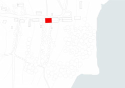 Thomas Kröger Architekten, rekonstrukce stodoly ve Fergitz, situace, výkres