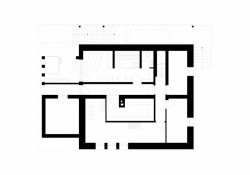 Rekonstrukce chaty v Harrachově, Mooza architecture, půdorys 1PP