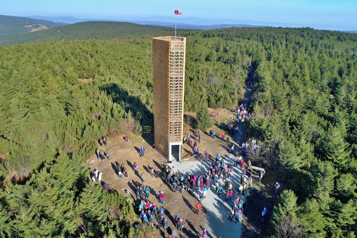 Velká Deštná dostala akcent. Rozhledna od studia architekti.in. Foto: Studio HCJ Hradec Králové