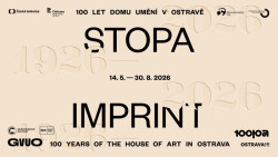 Pozvánka na výstavu Stopa k výročí sto let fungování galerie