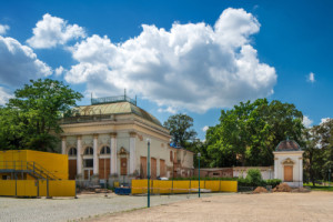Fotografie z průběhu stavebních prací (Rekonstrukce restauračního pavilonu Bohemia; SGL Projekt)