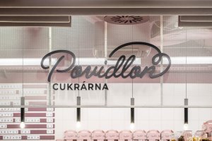 Interiér cukrárny Povidloň v Lipně nad Vltavou od studia A8000