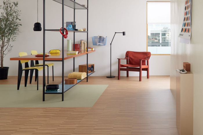 Akustický vinyl Sarlon a Modul´Up od Forbo Flooring Systems