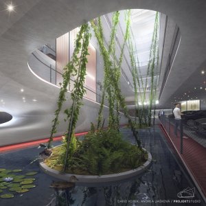 Vítězný projekt v soutěži na parkovací dům v Ostravě od kanceláře PROJEKTSTUDIO.