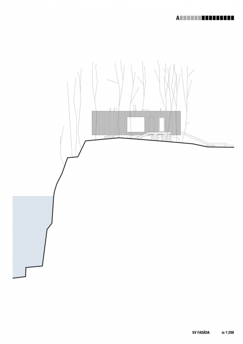 A69 architekti, Prototyp rodinného domu v Posázaví, pohled– foto