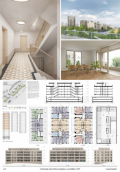 Bytový komplex Andromeda v Košících, soutěžní panel, re:architekti