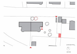 původní situace, Vila v Českém Krumlově,