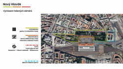 Revitalizace Hlavního nádraží a Vrchlického sadů v Praze začne přibližně do tří let