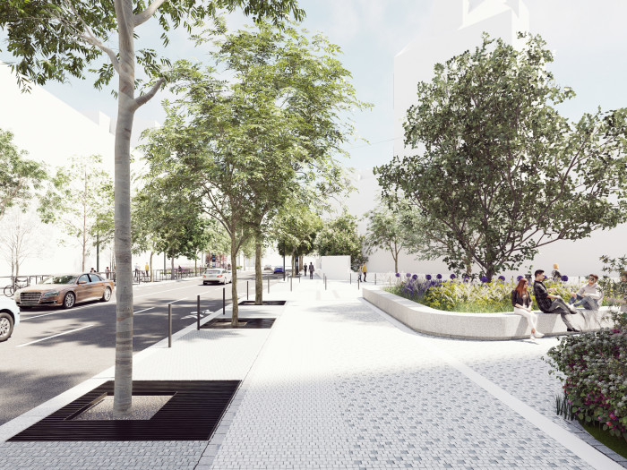 nároží s ulicí Na Výšinách