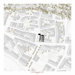 Rekonstrukce gotického kostela Santa María ve Španělsku, AleaOlea architecture & landscape, situace