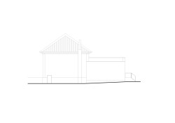 Jižní pohled (Sokolovna ve Veverských Knínicích, studio New Work)