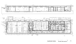 Koordinační výkres (Quis Yoga Studio v Praze-Petřinách, MENU architekti)