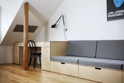 Neuhäusl Hunal, rekonstrukce podkrovního bytu, foto