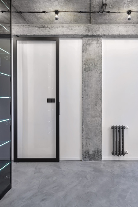 Interiér mezonetového bytu v Praze-Podolí, SMLXL