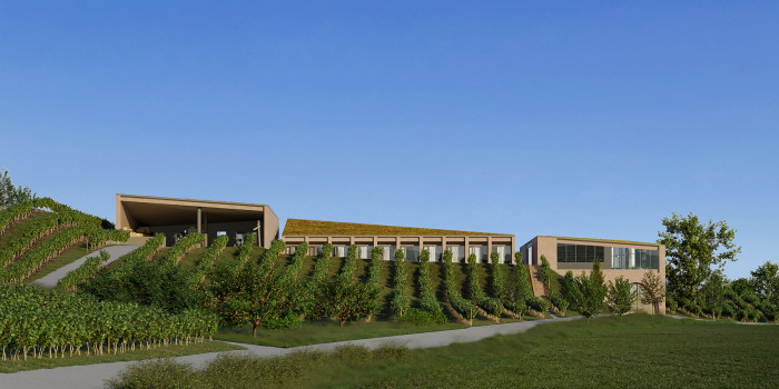 Vinařství Mikrosvín, FAM Architekti. Vizualizace: monolot